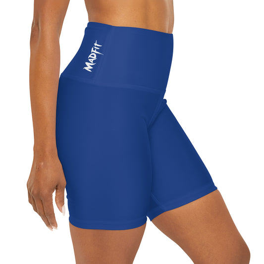 True Blue MadFit High Waisted Shorts