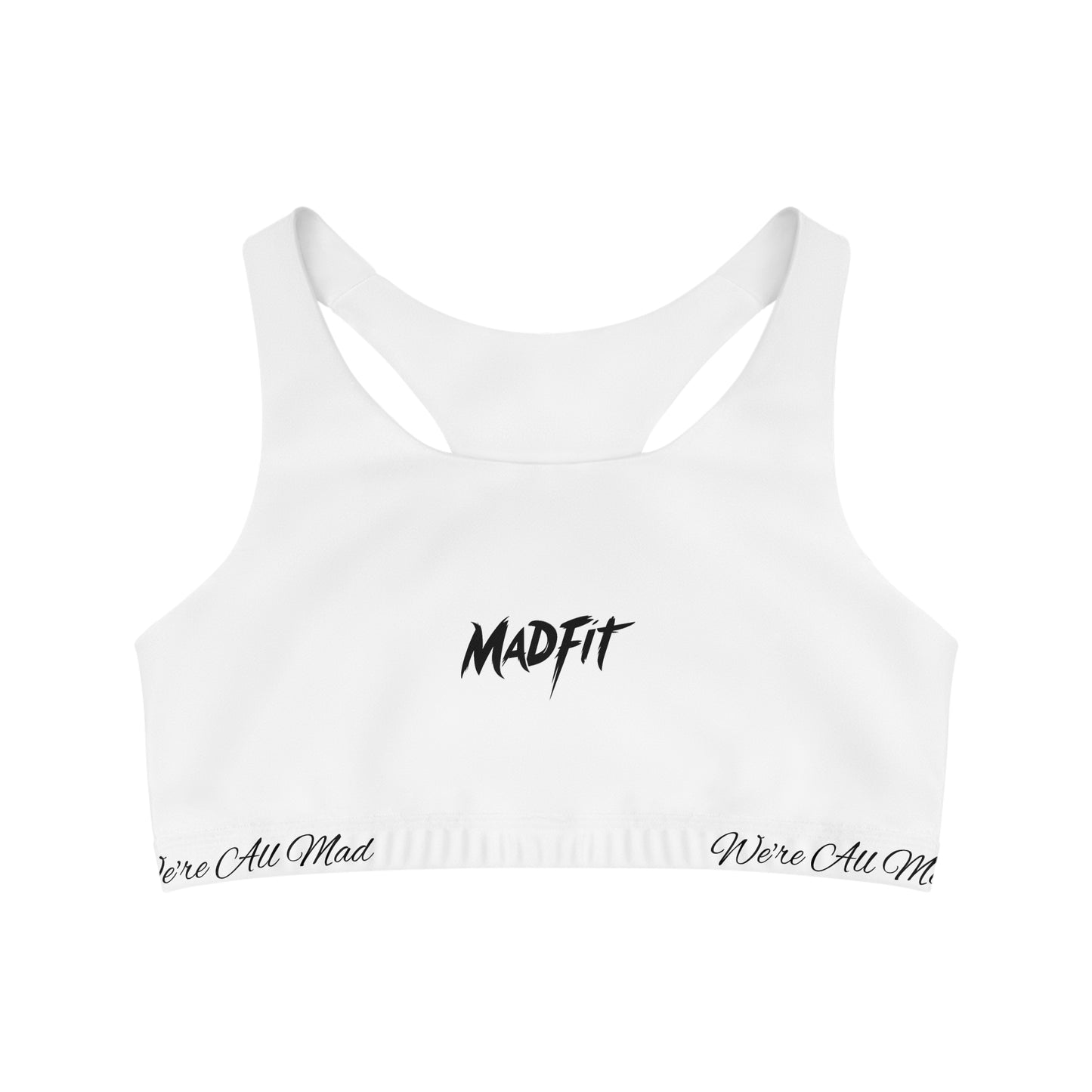 Arctic White MadFit Seamless Sports Bra