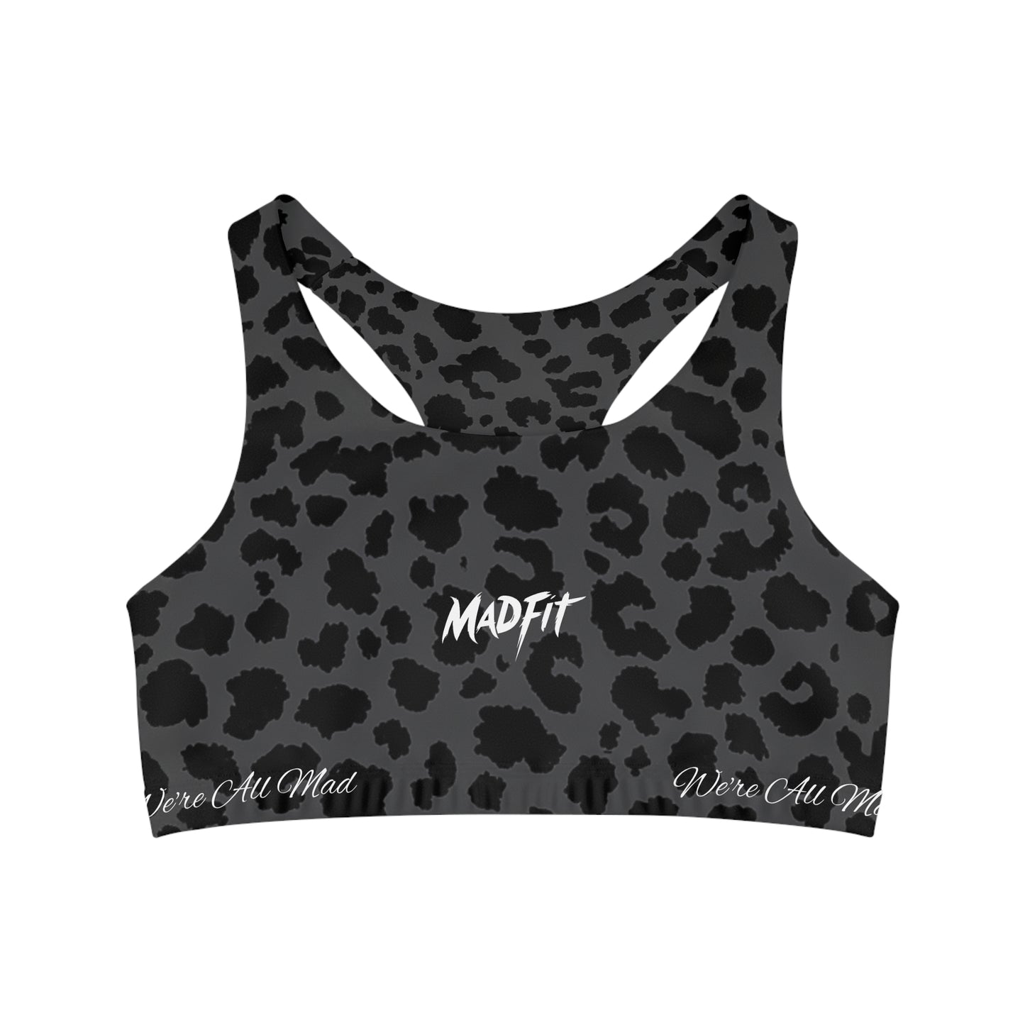 Midnight Charcoal Night Stalker Seamless Sports Bra