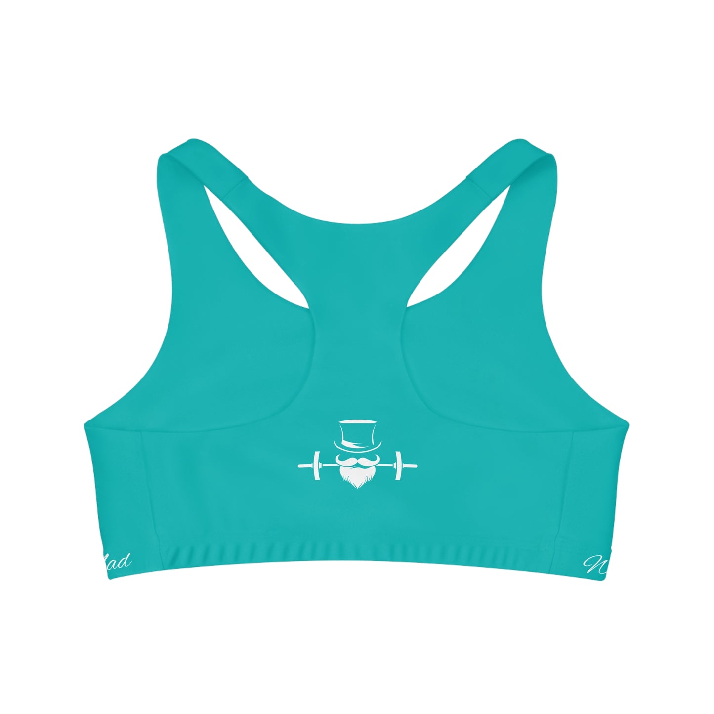 Teal MadFit Seamless Sports Bra