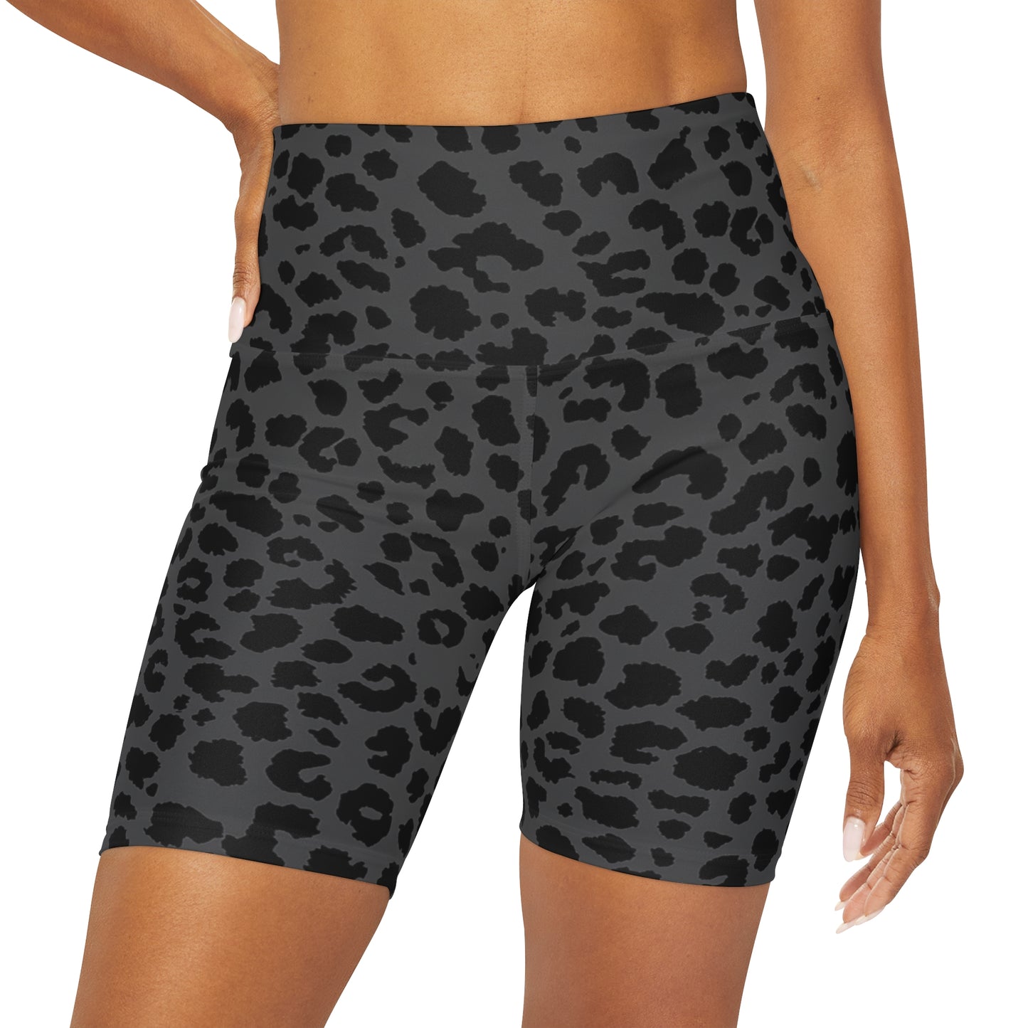 Midnight Charcoal Night Stalker High Waisted Shorts