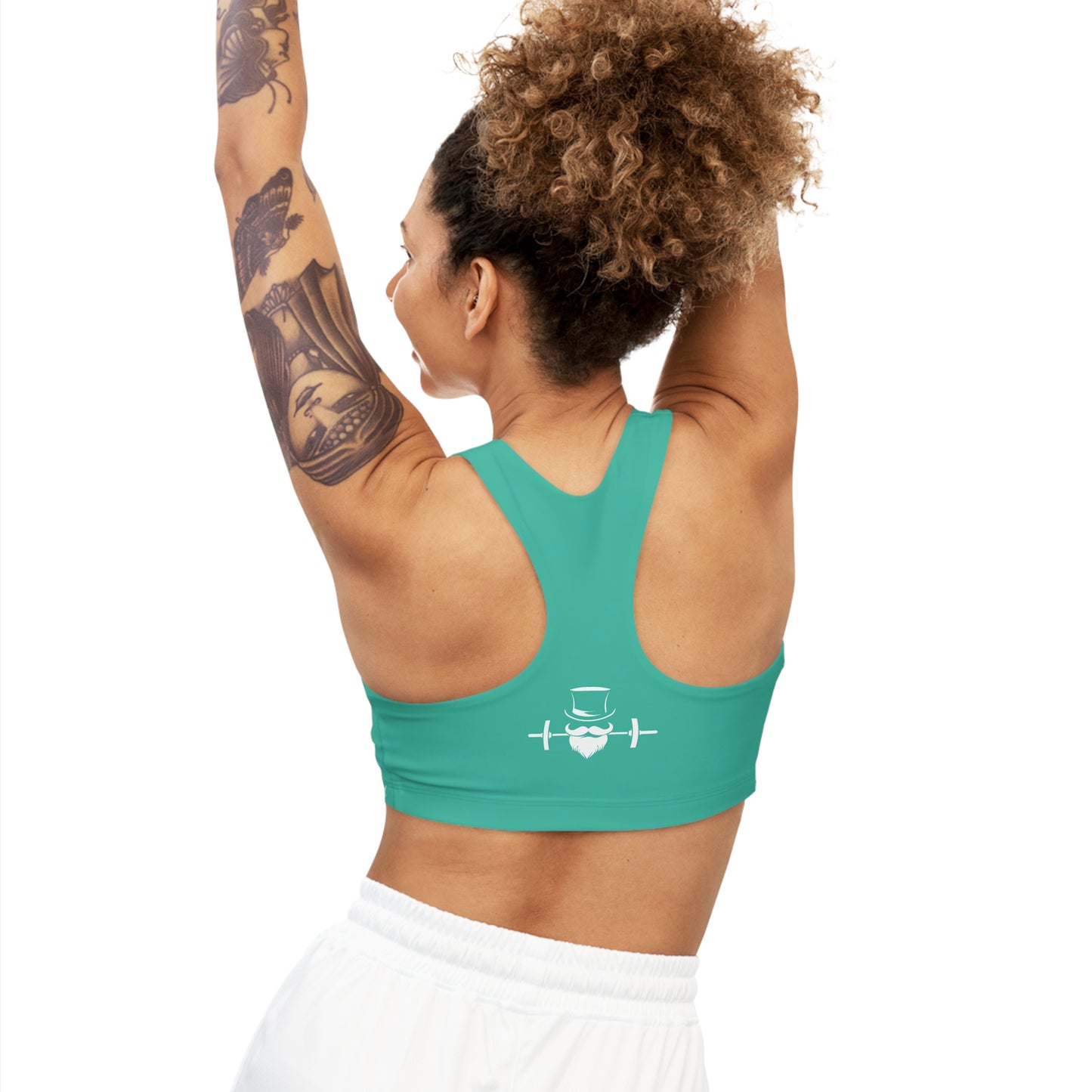 Sea Green MadFit Seamless Sports Bra