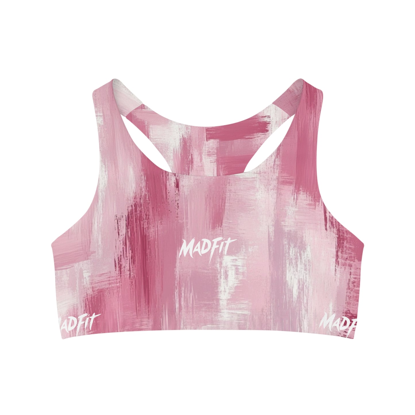 Pink Brushed Seamless Sports Bra