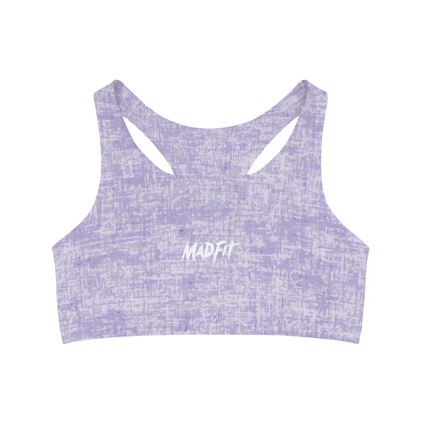 Lavender Heathered Seamless Sports Bra