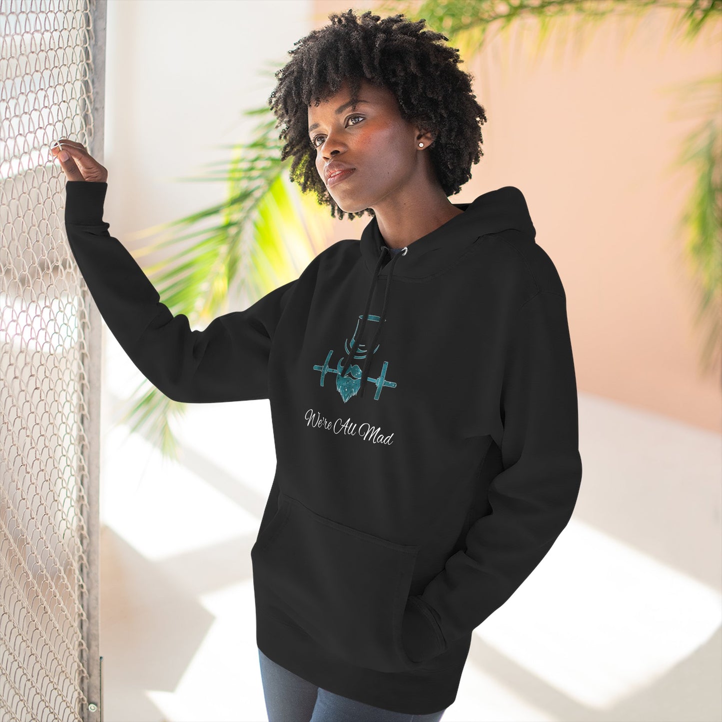 Deep Teal Splatter Hoodie