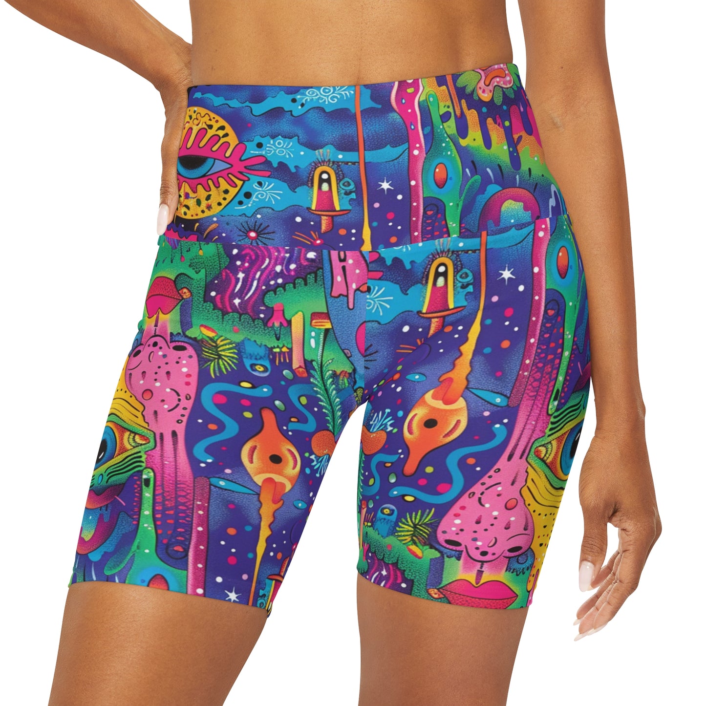 Acid Psychonaut High Waisted Shorts