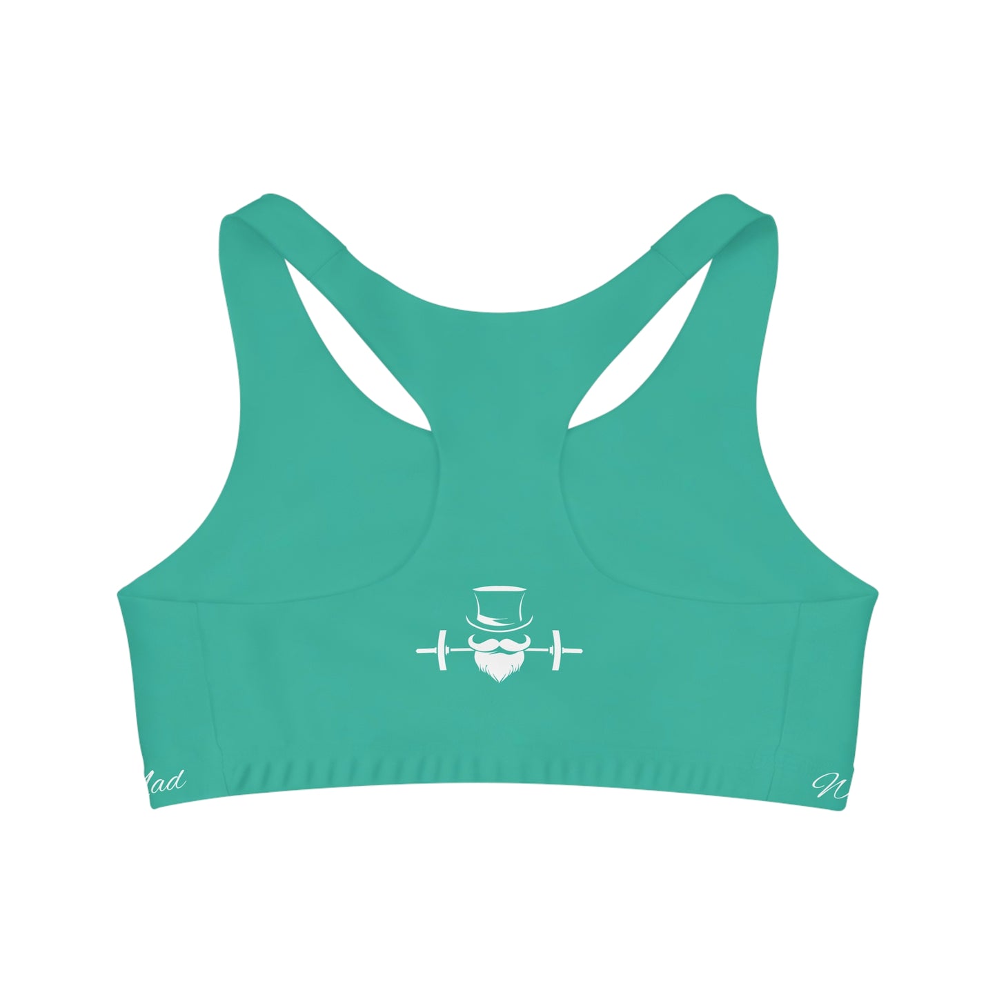 Sea Green MadFit Seamless Sports Bra