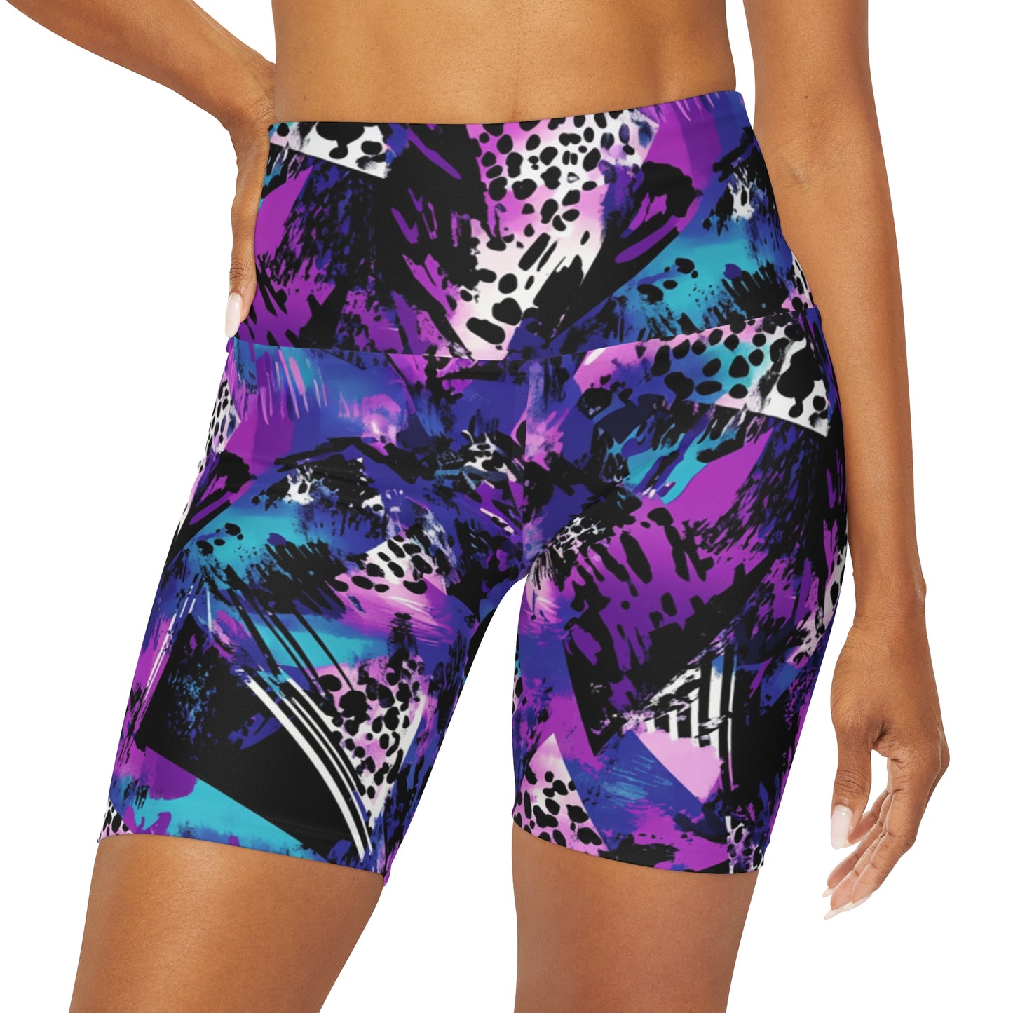 Prismatic Night Stalker High Waisted Shorts