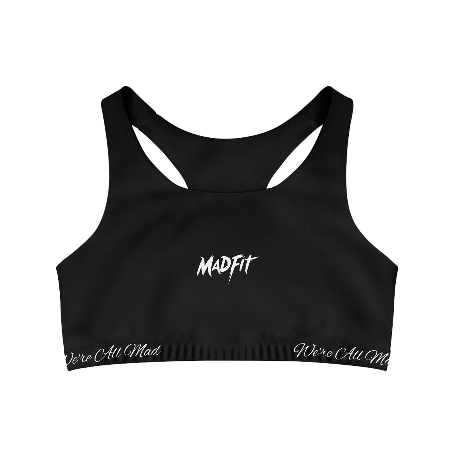 Midnight Black MadFit Seamless Sports Bra