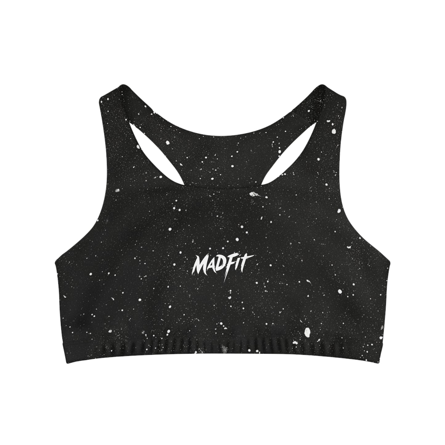 Midnight Speckled Seamless Sports Bra