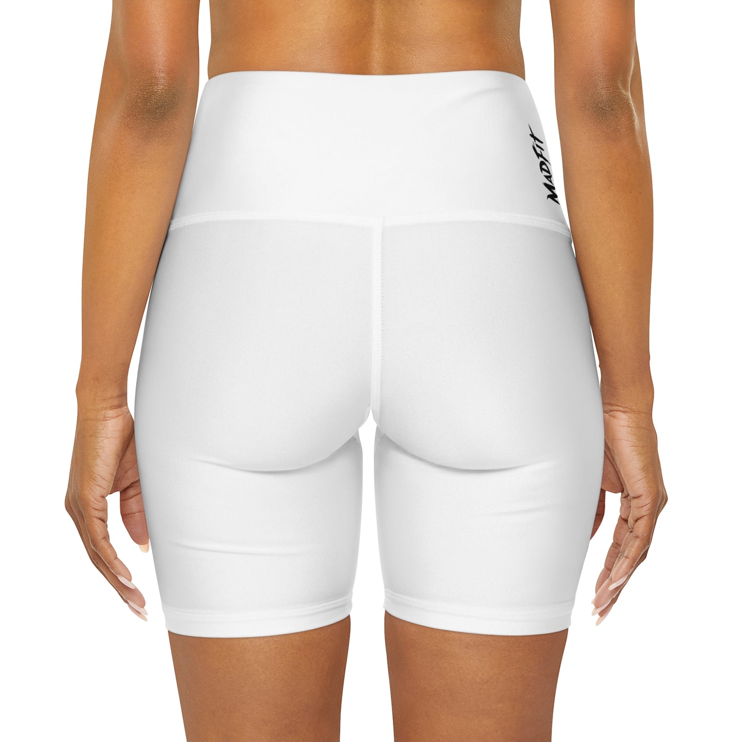 Arctic White High Waisted Shorts