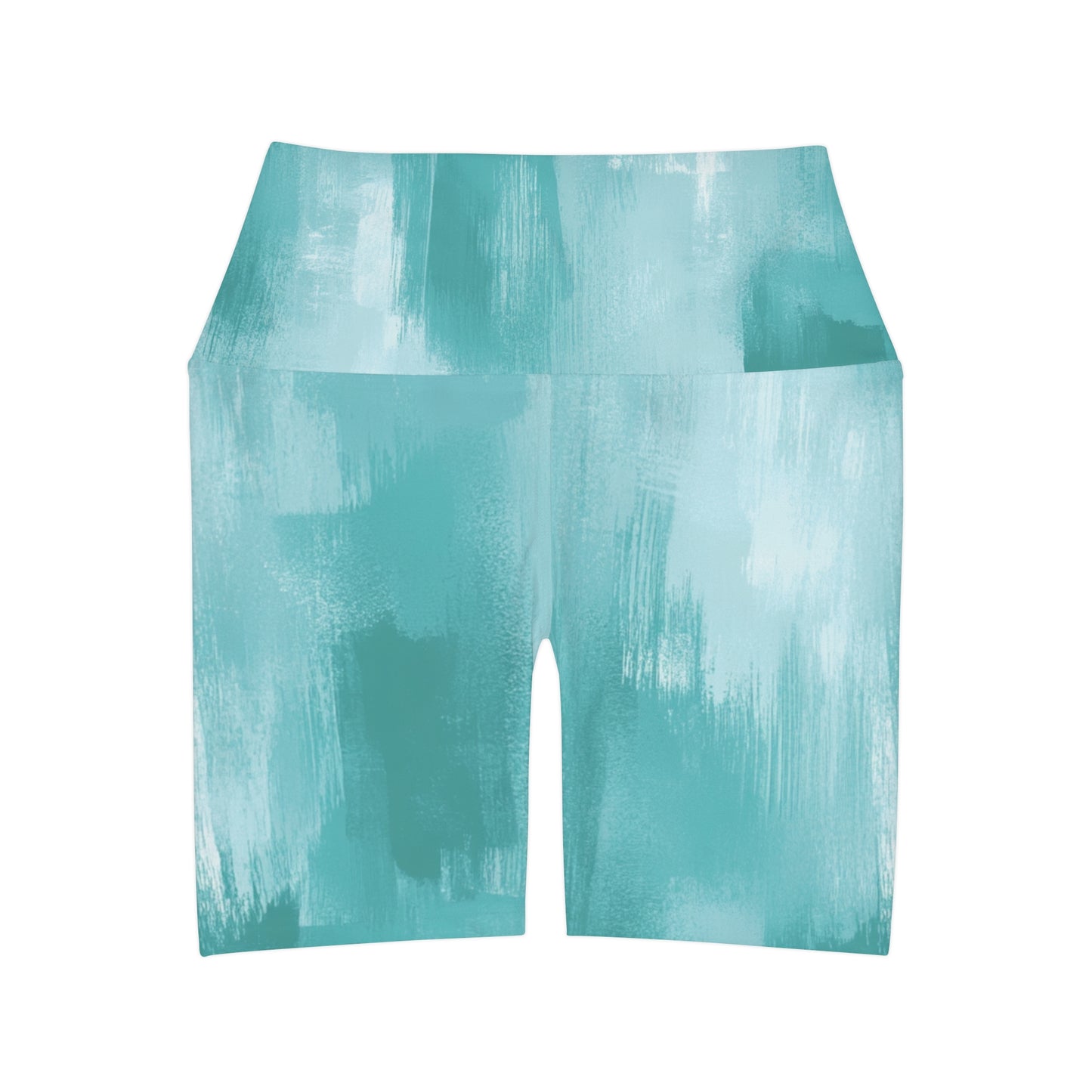 Teal Brushed High Waisted Shorts