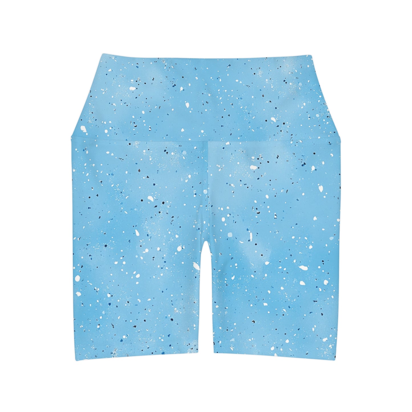 Baby Blue “Speckled” High Waisted Shorts