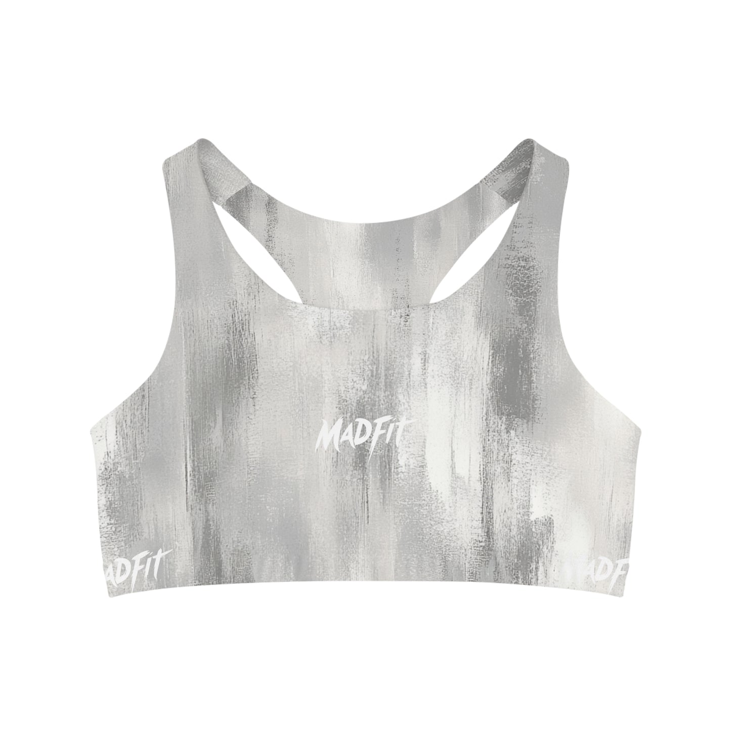 Arctic Gray Brushed Seamless Sports Bra