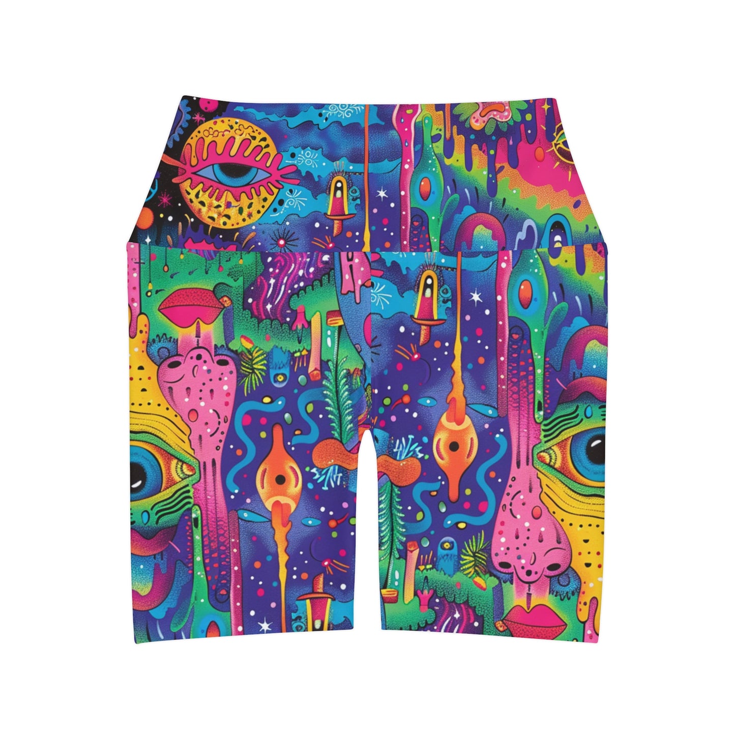 Acid Psychonaut High Waisted Shorts