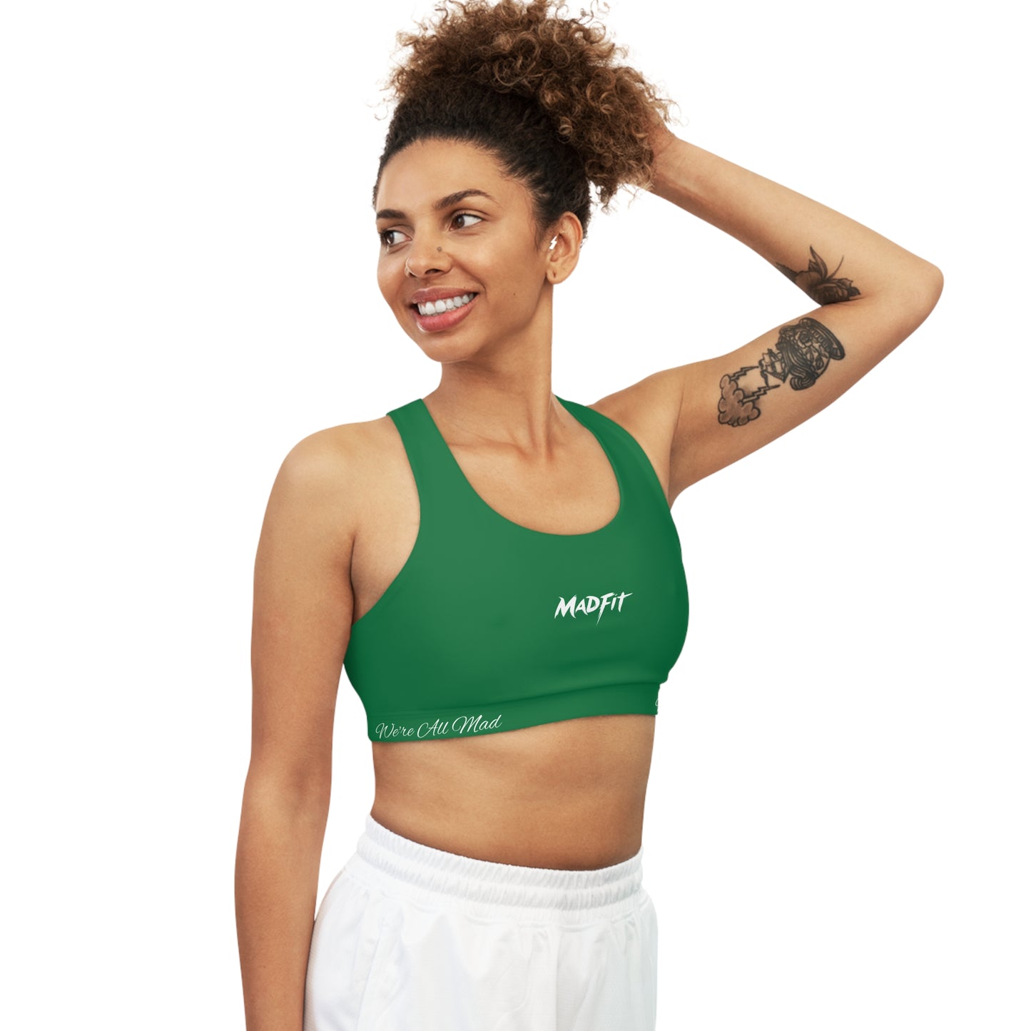 Green MadFit Seamless Sports Bra