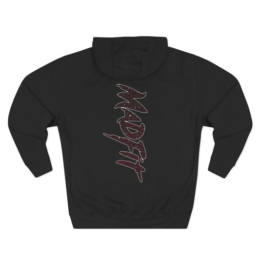 Burgundy Splatter Hoodie