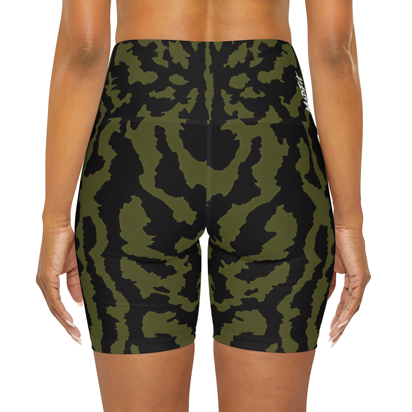 Midnight Jungle Camo High Waisted Shorts