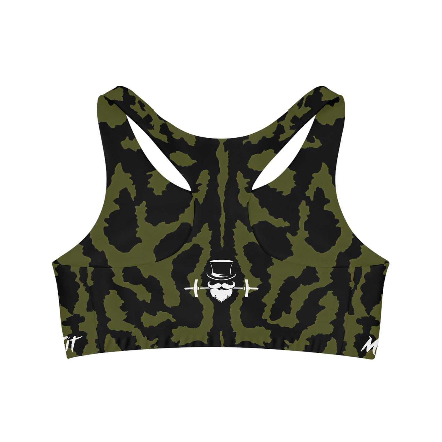 Midnight Jungle Camo Seamless Sports Bra