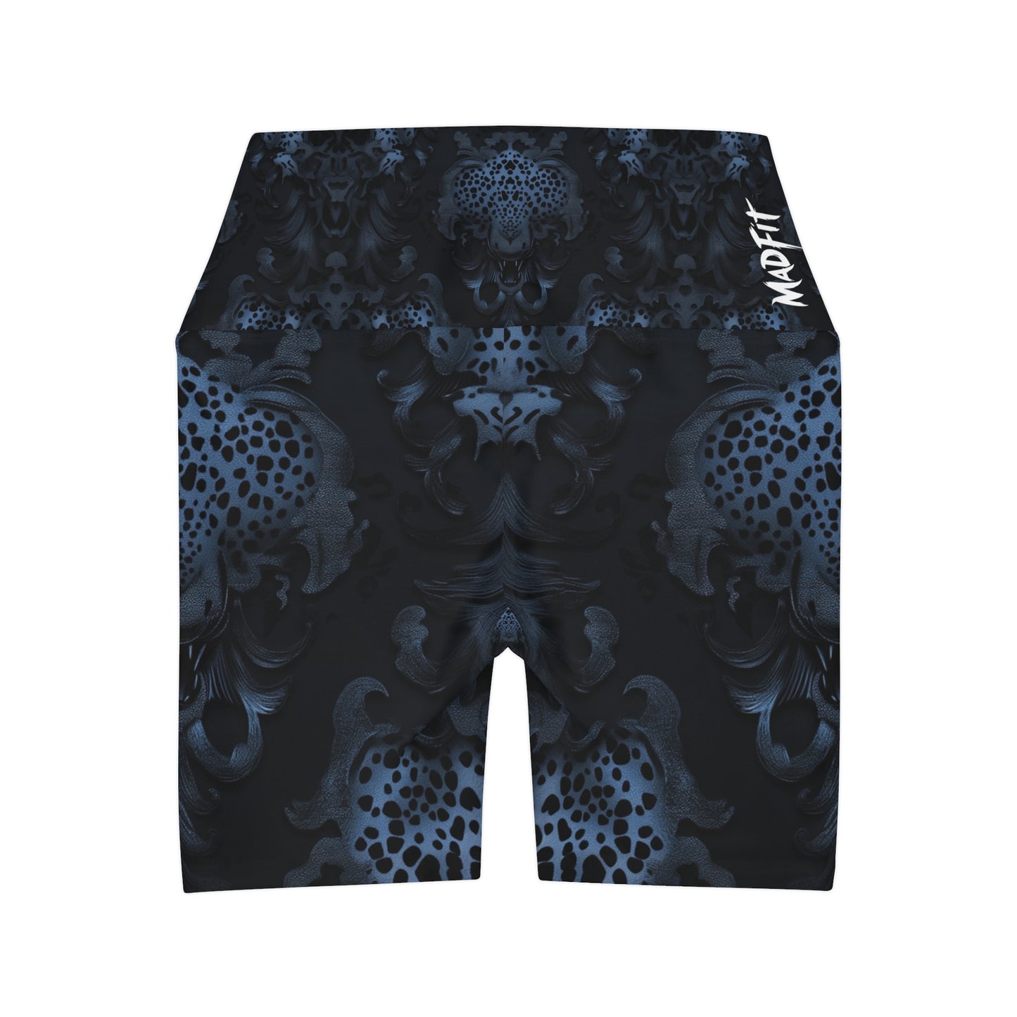 Steel Blue Night Stalker High Waisted Shorts