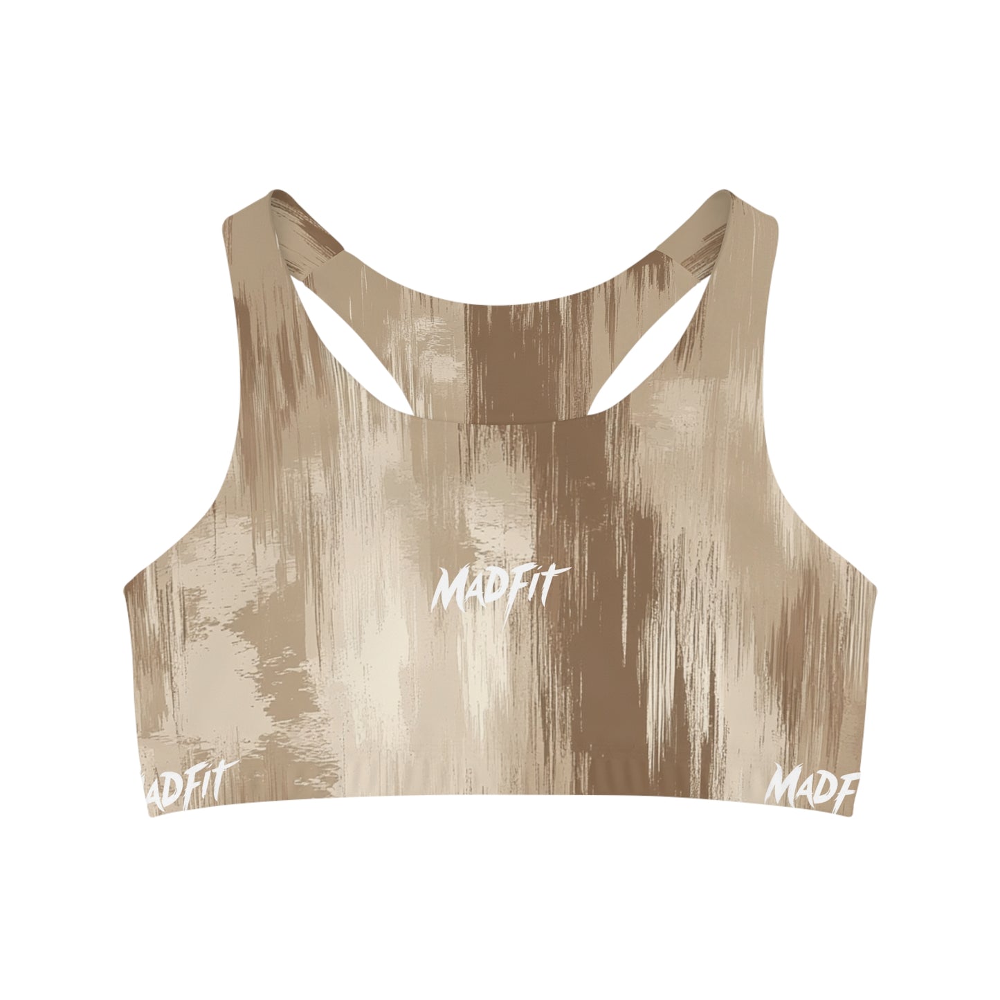 Mocha Brushed Seamless Sports Bra