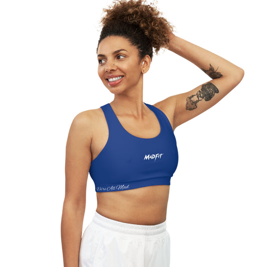 True Blue MadFit Seamless Sports Bra