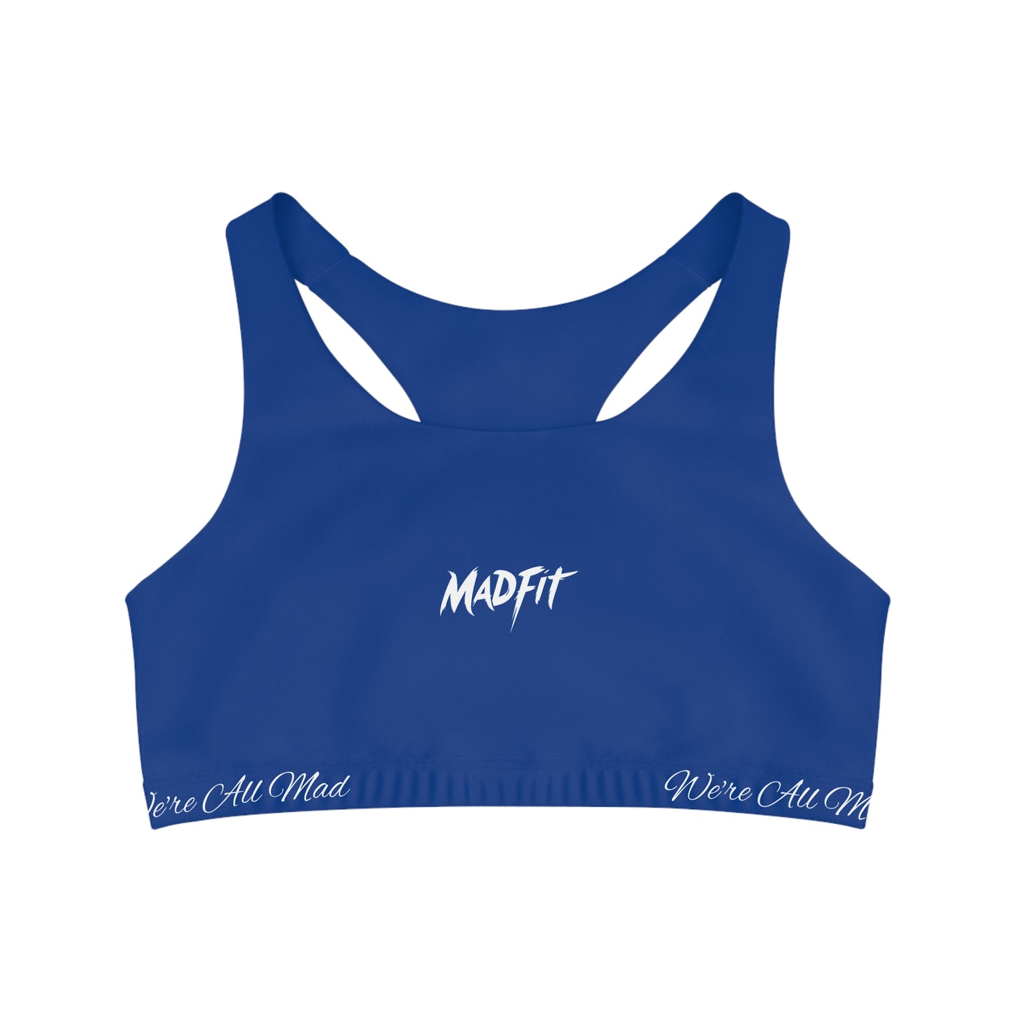 True Blue MadFit Seamless Sports Bra