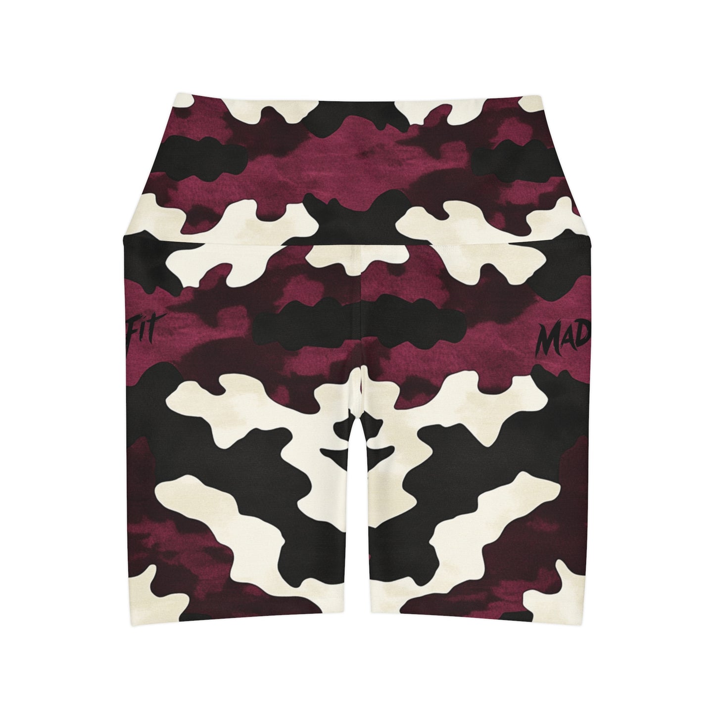 Wine Warrior Camo High Waisted Shorts