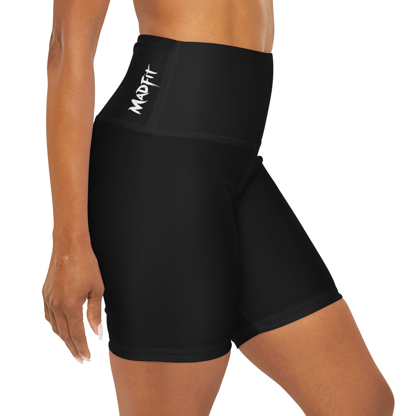 Midnight Black MadFit High Waisted Shorts