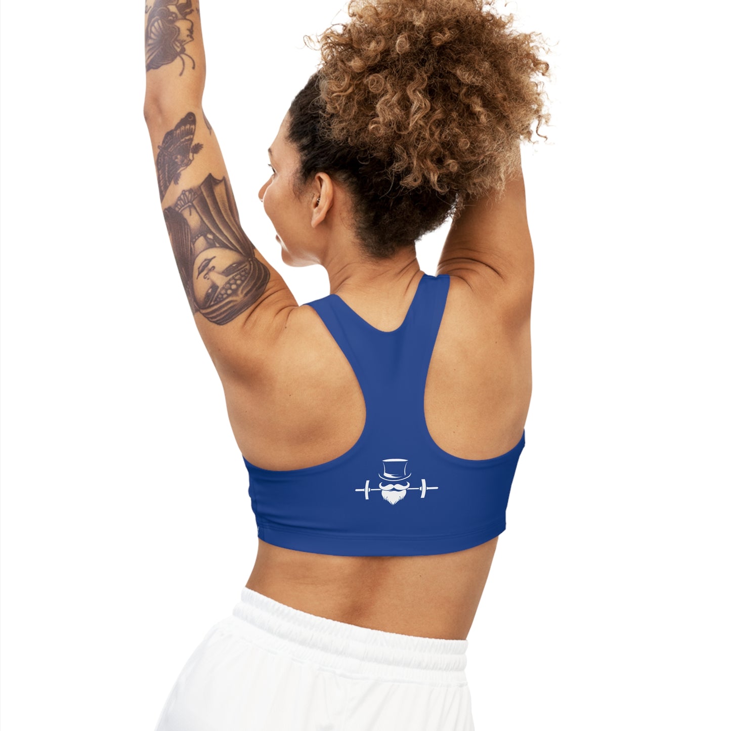 True Blue MadFit Seamless Sports Bra