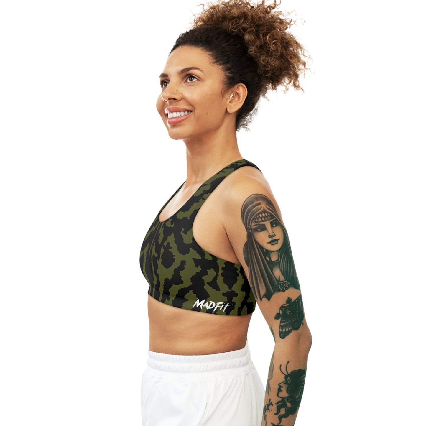 Midnight Jungle Camo Seamless Sports Bra