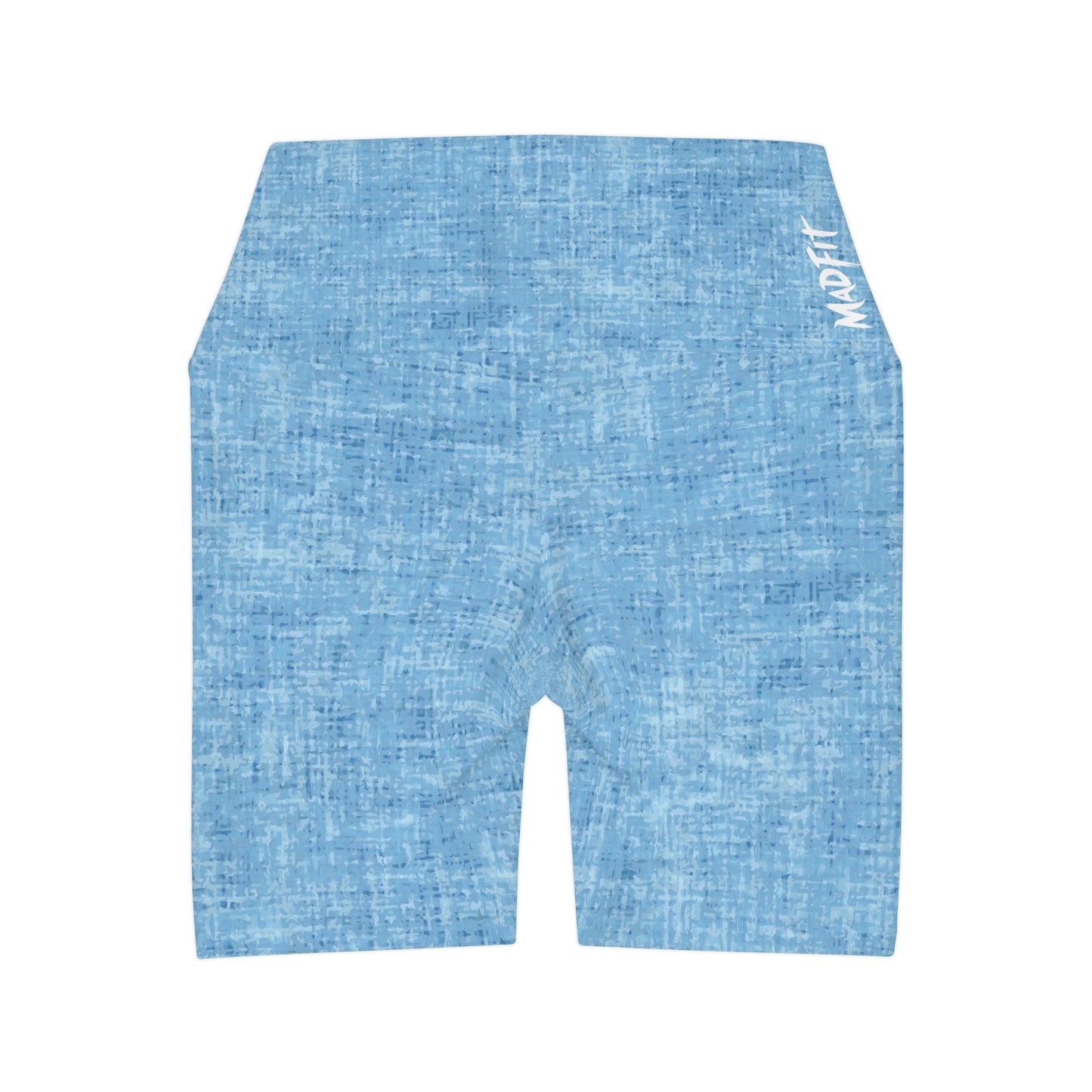 Sky Blue “Heathered” High Waisted Shorts