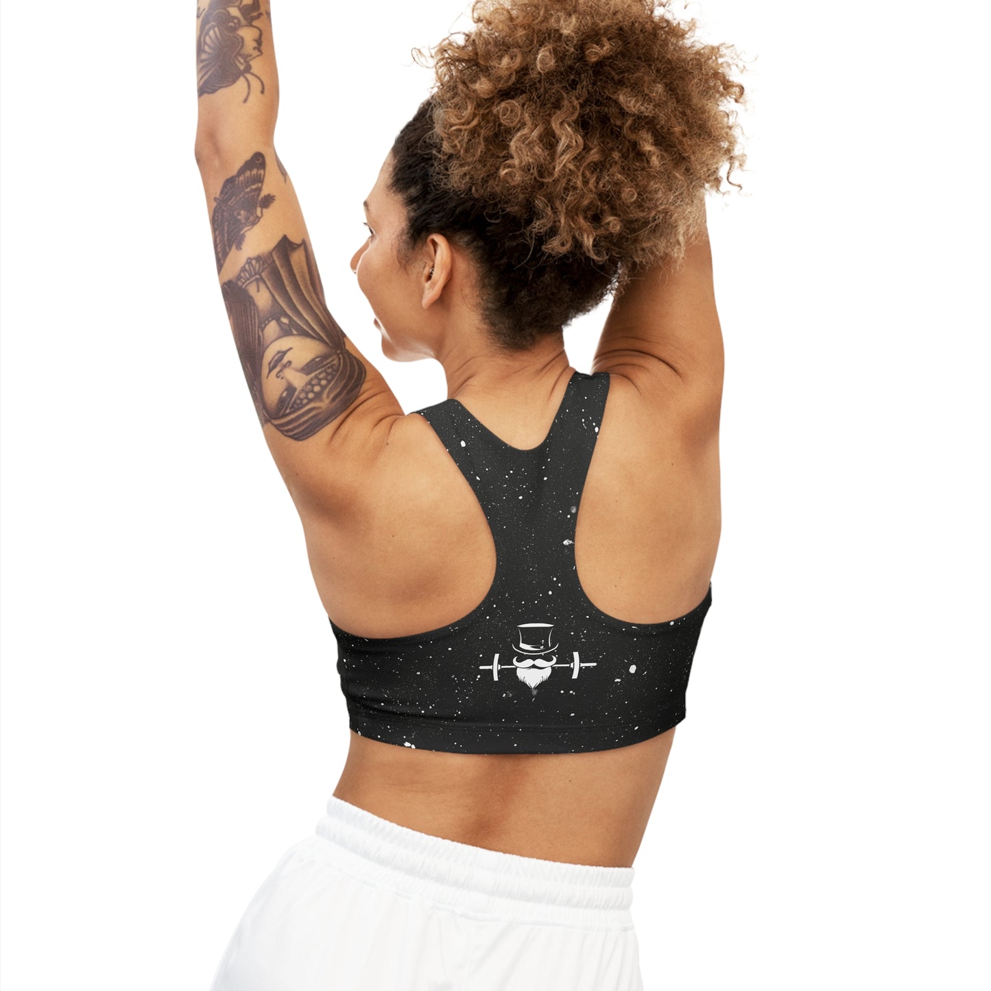 Midnight Speckled Seamless Sports Bra