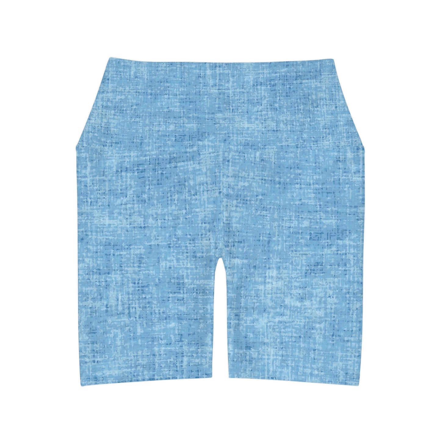 Sky Blue “Heathered” High Waisted Shorts