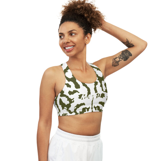 Arctic Jungle Camo Seamless Sports Bra