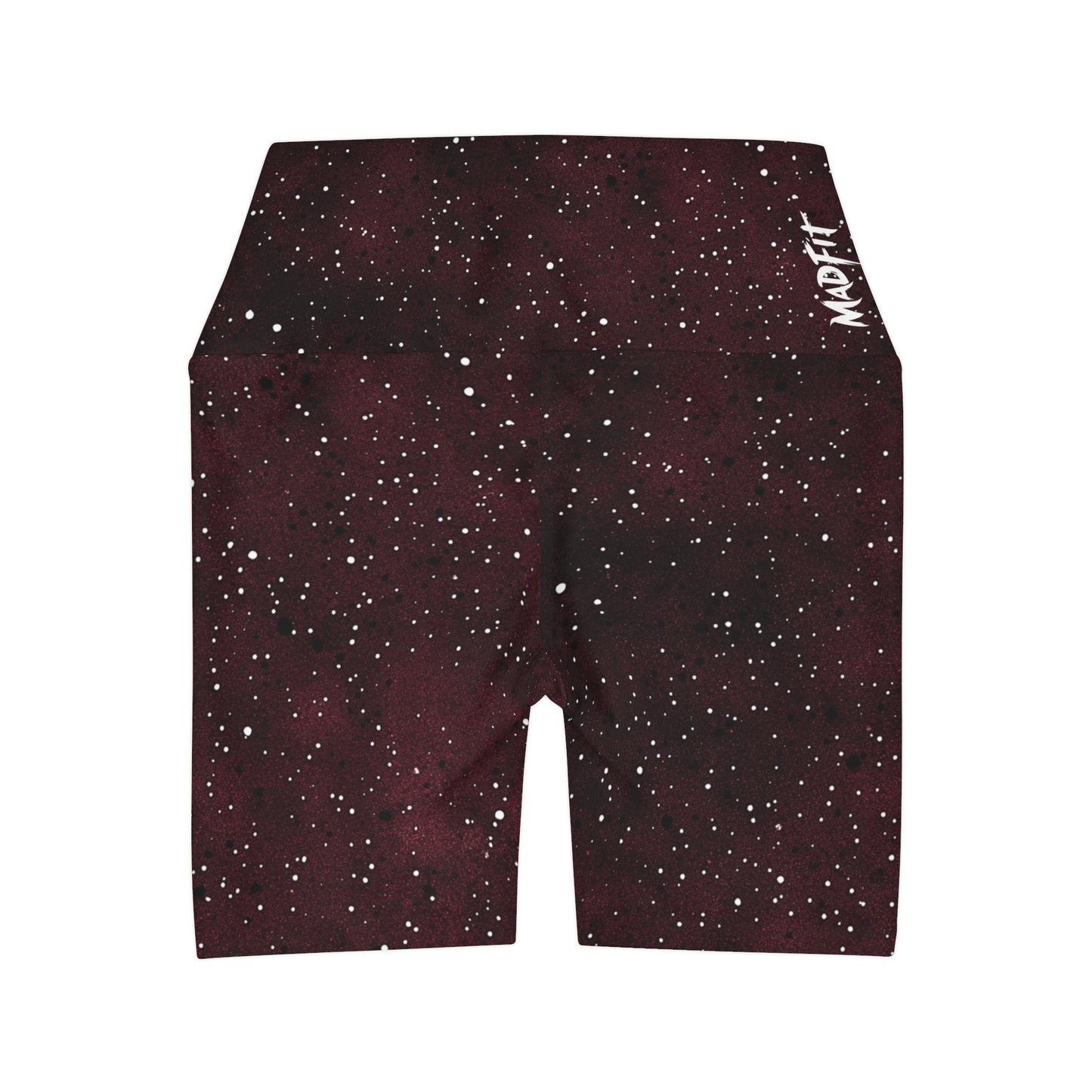 Burgundy “Speckled” High Waisted Shorts