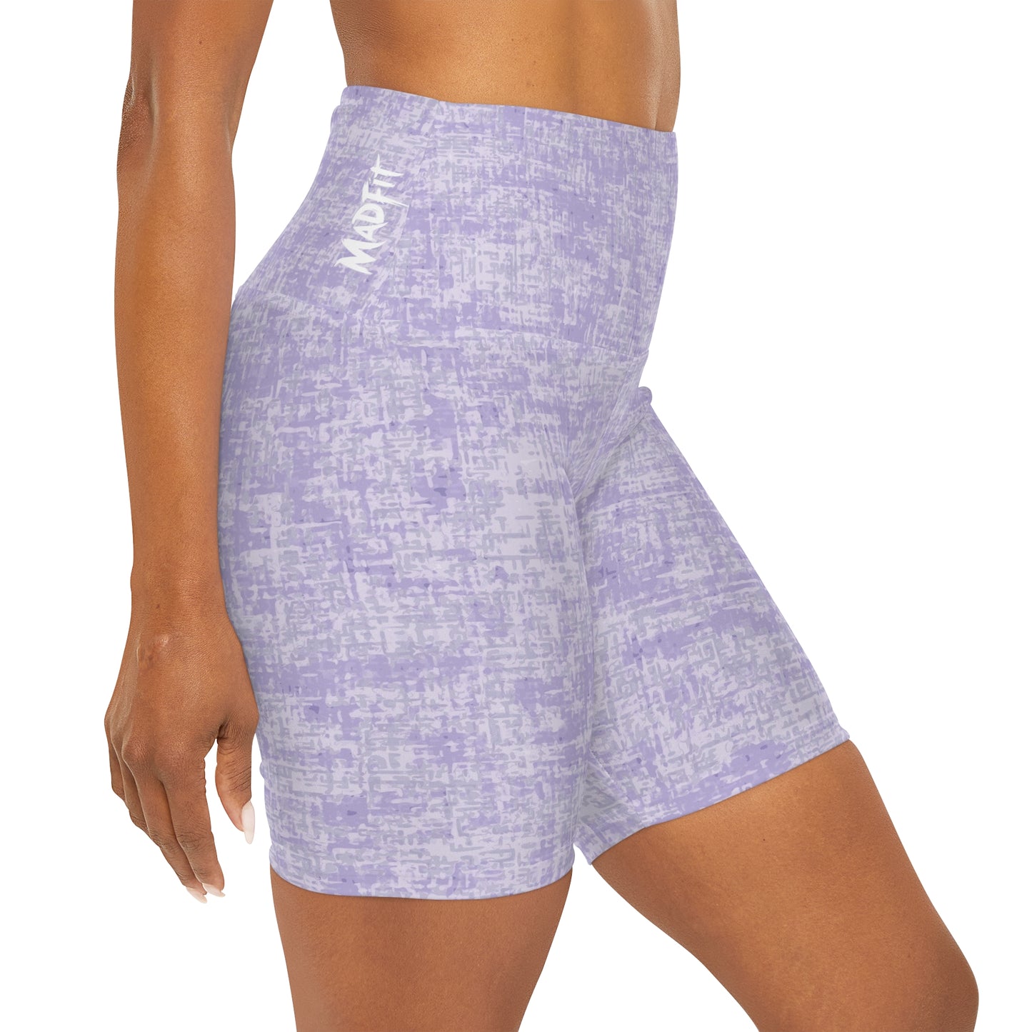 Soft Lavender “Heathered” High Waisted Shorts