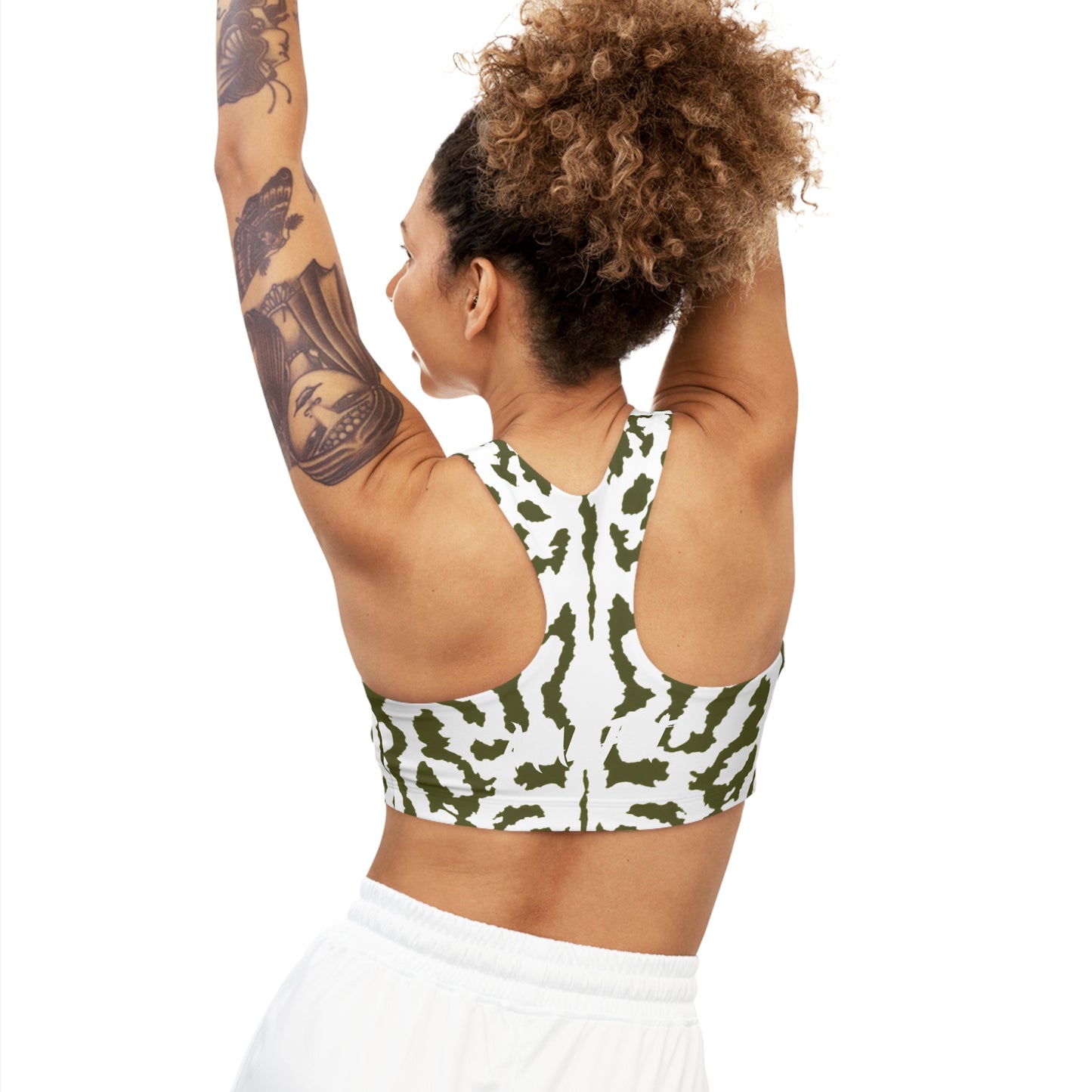 Arctic Jungle Camo Seamless Sports Bra