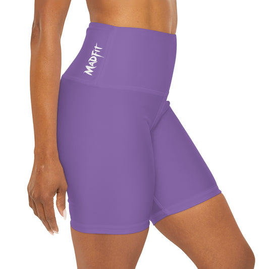 Lavender MadFit High Waisted Shorts