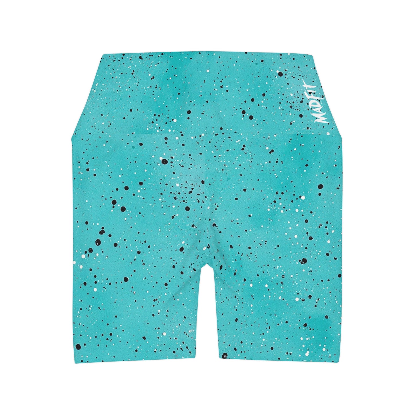 Teal “Speckled” High Waisted Shorts