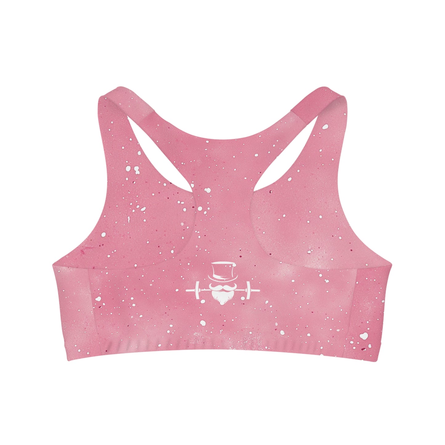 Blush Pink Speckled Seamless Sports Bra