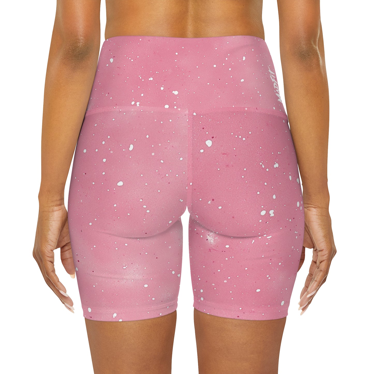 Blush Pink “Speckled” High Waisted Shorts