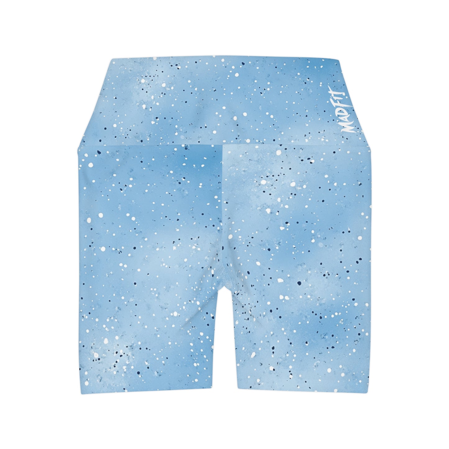 Sky Blue “Speckled” High Waisted Shorts